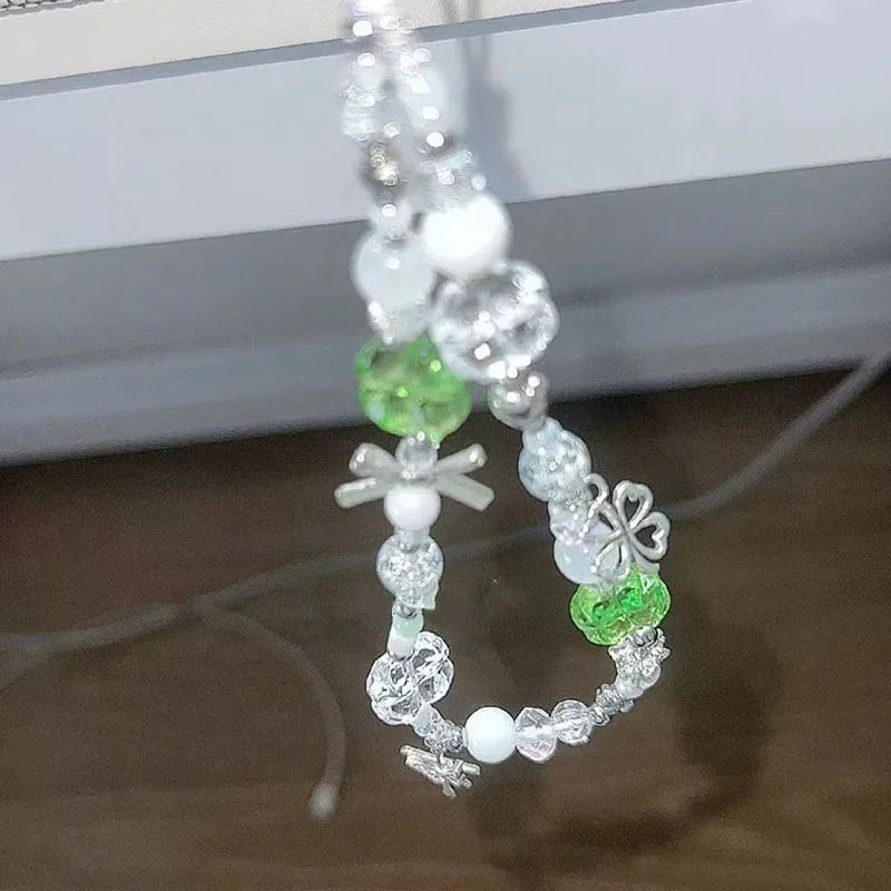 Beaded Acrylic Keychain