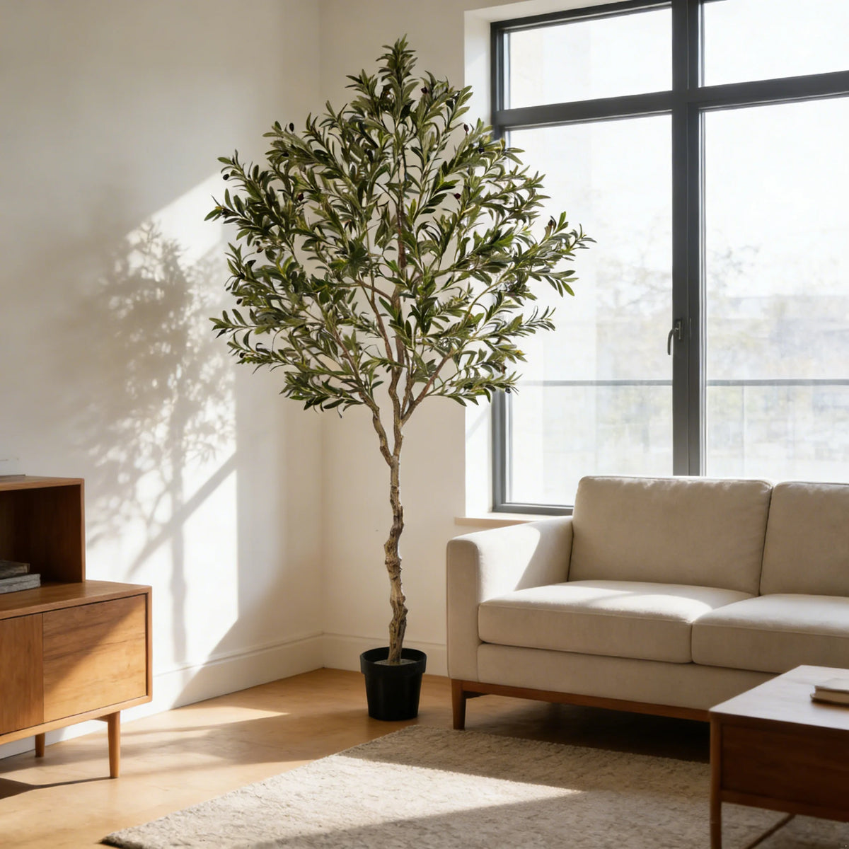 Olitree Artificial Olive Tree for Lifelike Indoor Home Decoration
