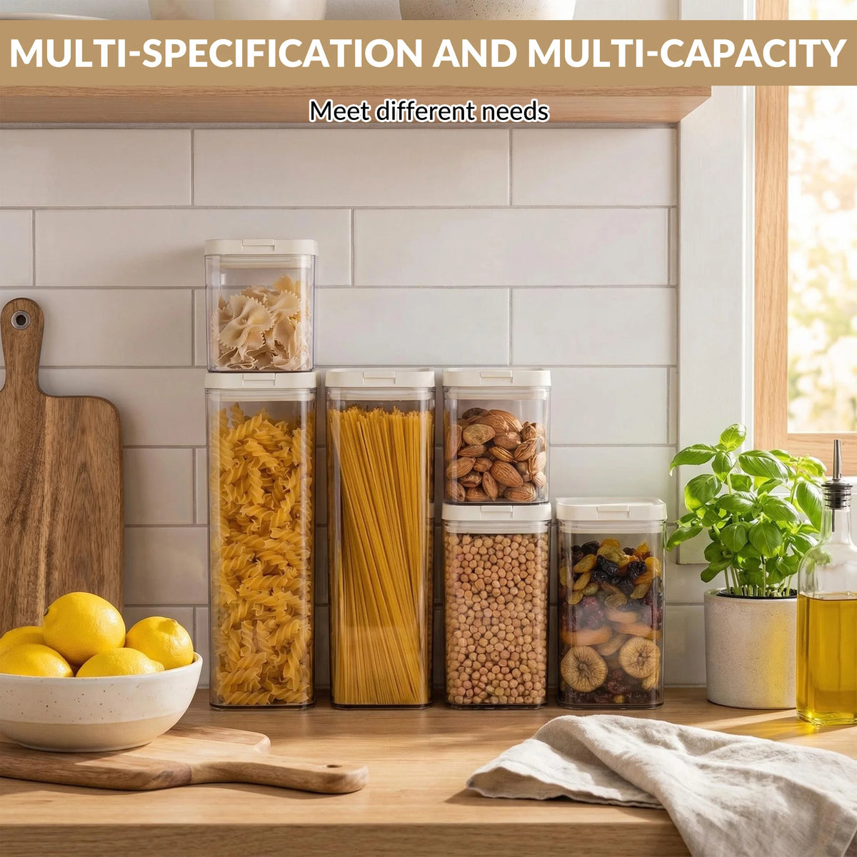 6pcs Set Airtight Food Storage Containers
