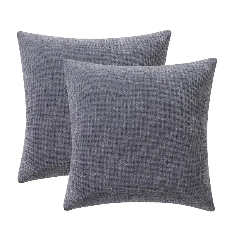 Soft Chenille Decorative Throw Pillow Set For Bed And Couch