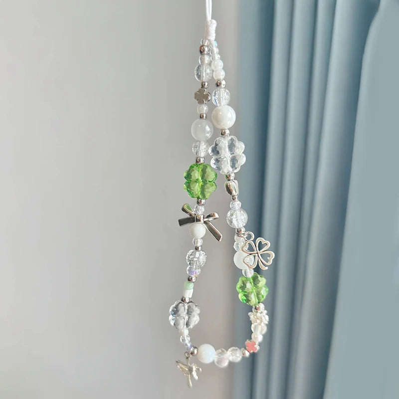 Beaded Acrylic Keychain