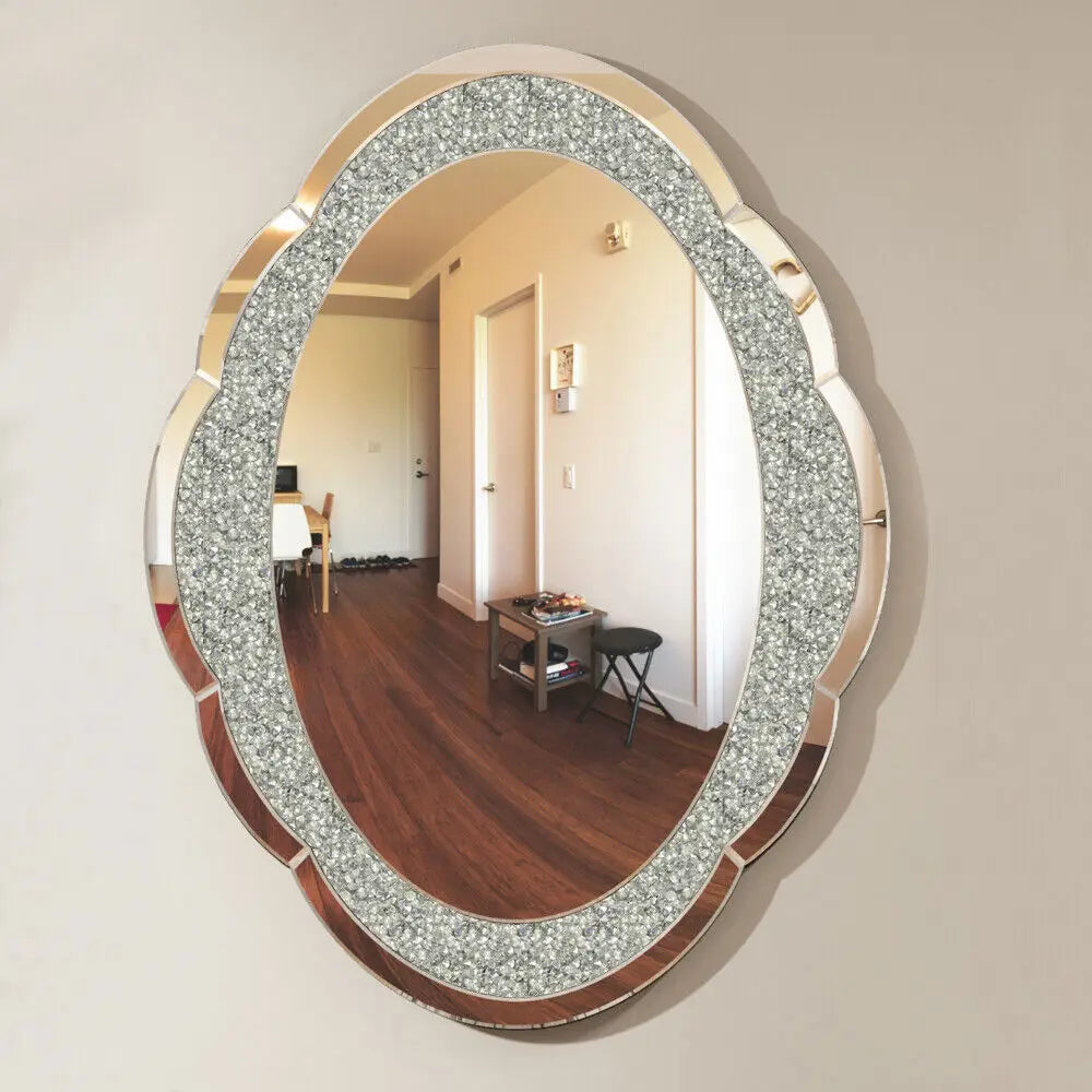 BORWART Cloud Shaped Polished Glass Accent Wall Mirror