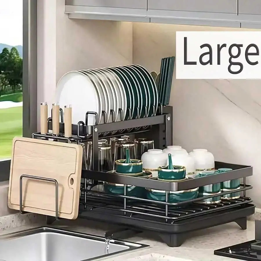 Carbon Steel Cutlery Rack For Kitchen Utensil Storage