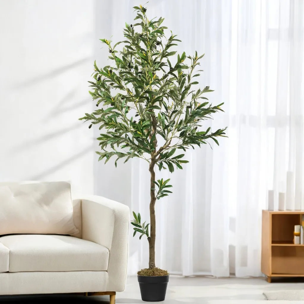 Olitree Artificial Olive Tree for Lifelike Indoor Home Decoration