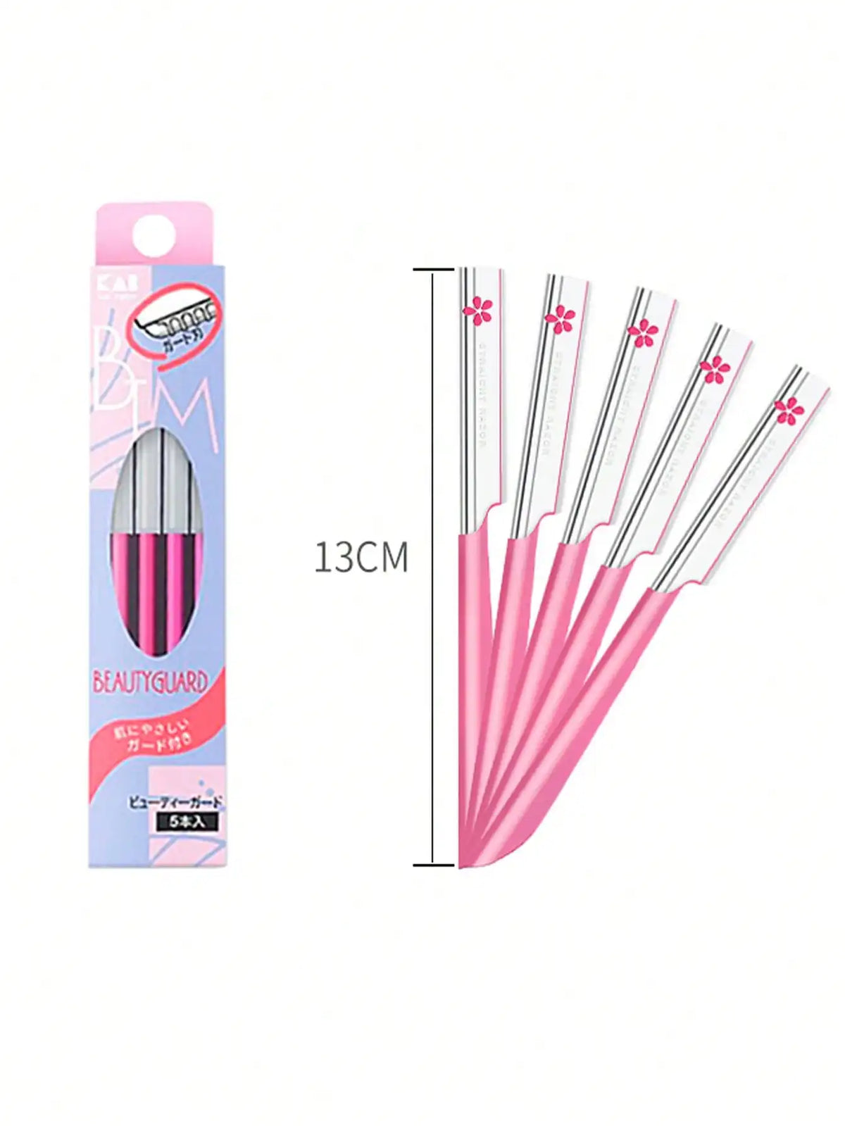 5pcs Compact And Exquisite Beipin Professional Eyebrow Trimmer, Sharp Blade For Smooth And Clean Grooming